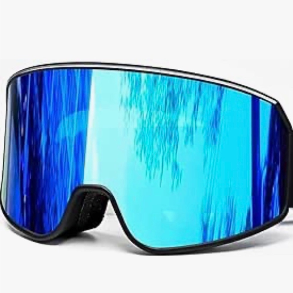 Ski/Snowboard Snow Goggles Magnetic OTG Dual Lens Anti-Fog UV400 NWT Ice Blue